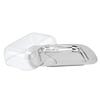 Stainless Container Quadrate Butter Steel Dish Cheese Keeper With Transparent Lid For Kitchen