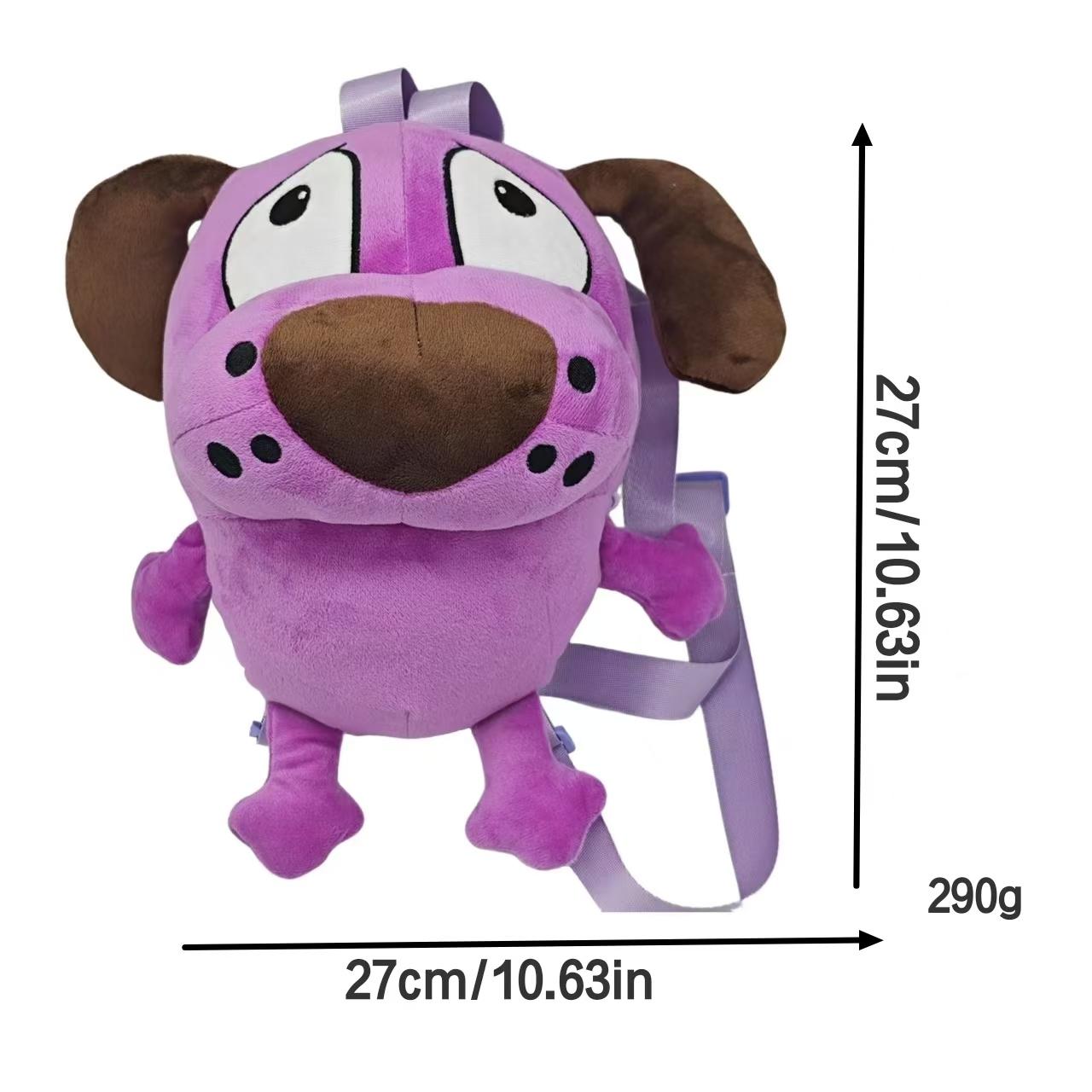 

Purple Dog Plush Backpacks For Cartoon Animals Backpack Kawaii Dog Plush Women Bag Gift For Girls Animals Kids Bags For Girls фиолетовый