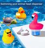 Cute Animal Pool Chlorine Dispenser, Floating Chemical Tablet Holder For Swimming Pool Spa Hot Tub, Adjustable Tablet Floater