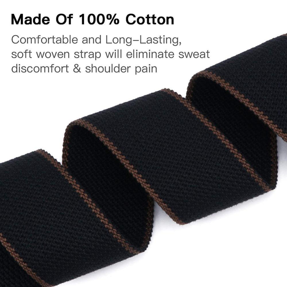 With 3 Guitar Pick Holders Folk Guitar Strap Pure Cotton Guitar Strap  Musical Instrument