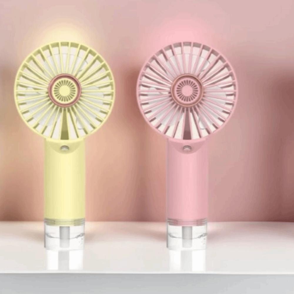 Portable Handheld Spray Fan USB Rechargeable Fast Cooling Fan Handheld Misting Fan  Hot Weather