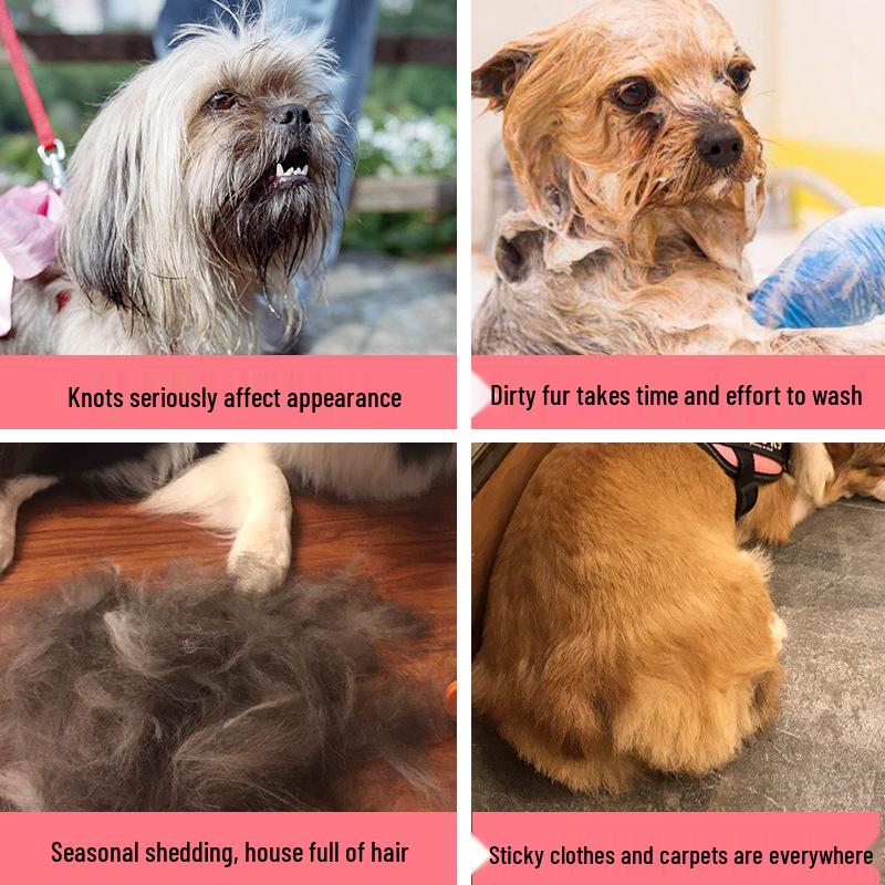 Double-Sided Detangling Comb for Dogs - Quickly Removes Loose Hair, Cleans, and Desheds.