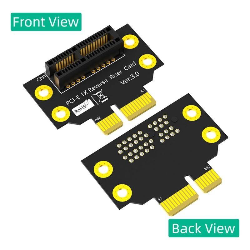 PCIE X1 Risers Card 90 Degree Adapters Card PCIE Extenders Extension Card for 1U/2U Small Computer Server Case