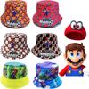 Super Mario Printed Fisherman Hat For Men And Women