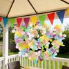 Bright Plastic Birthday Banners 2M Long Colorful Party Decorations For Parties Weddings And Special Event