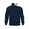 Men's Waffle Knit High Collar Half-Zip Pullover Sweatshirt - Autumn Casual Outdoor Style