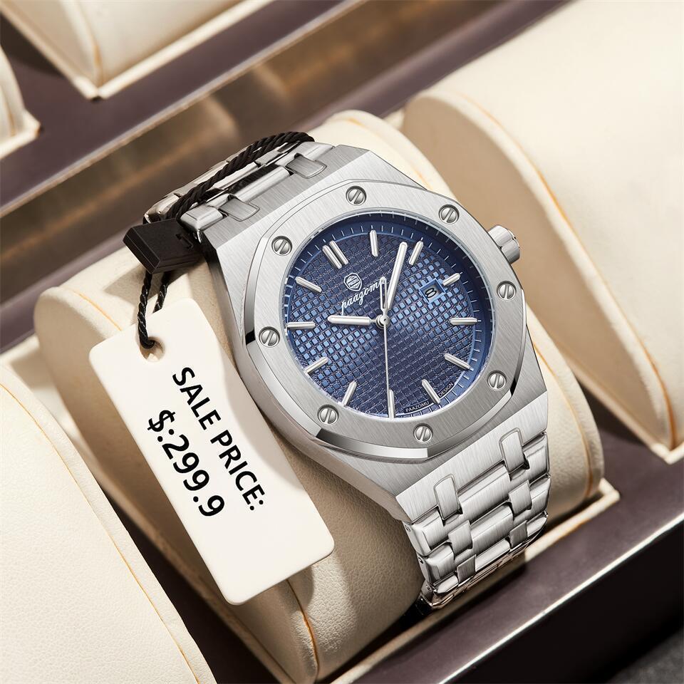 

Swiss PAAZOMU Luxury Men s Waterproof Luminous Fashion Quartz Watch