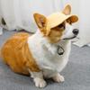 Pet Baseball Sun Hat, Adjustable Breathable Outdoor Visor Cap for Corgi Teddy Golden Retriever Puppy 20 Colors Lightweight Dog Sun Protection Hat