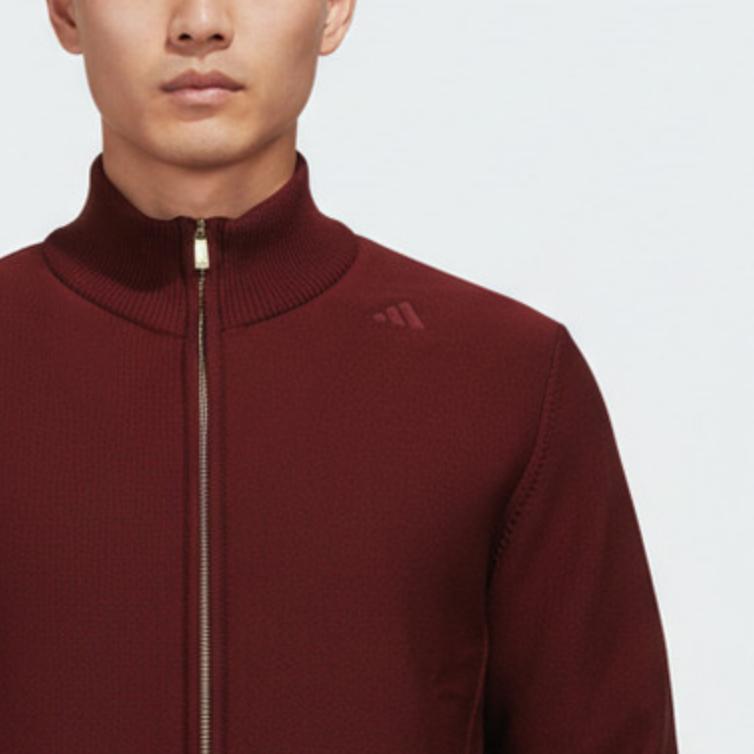 Adidas Sport Casual Stand Collar Zipper Simple Long Sleeve Jacket Men Jacket KG0801