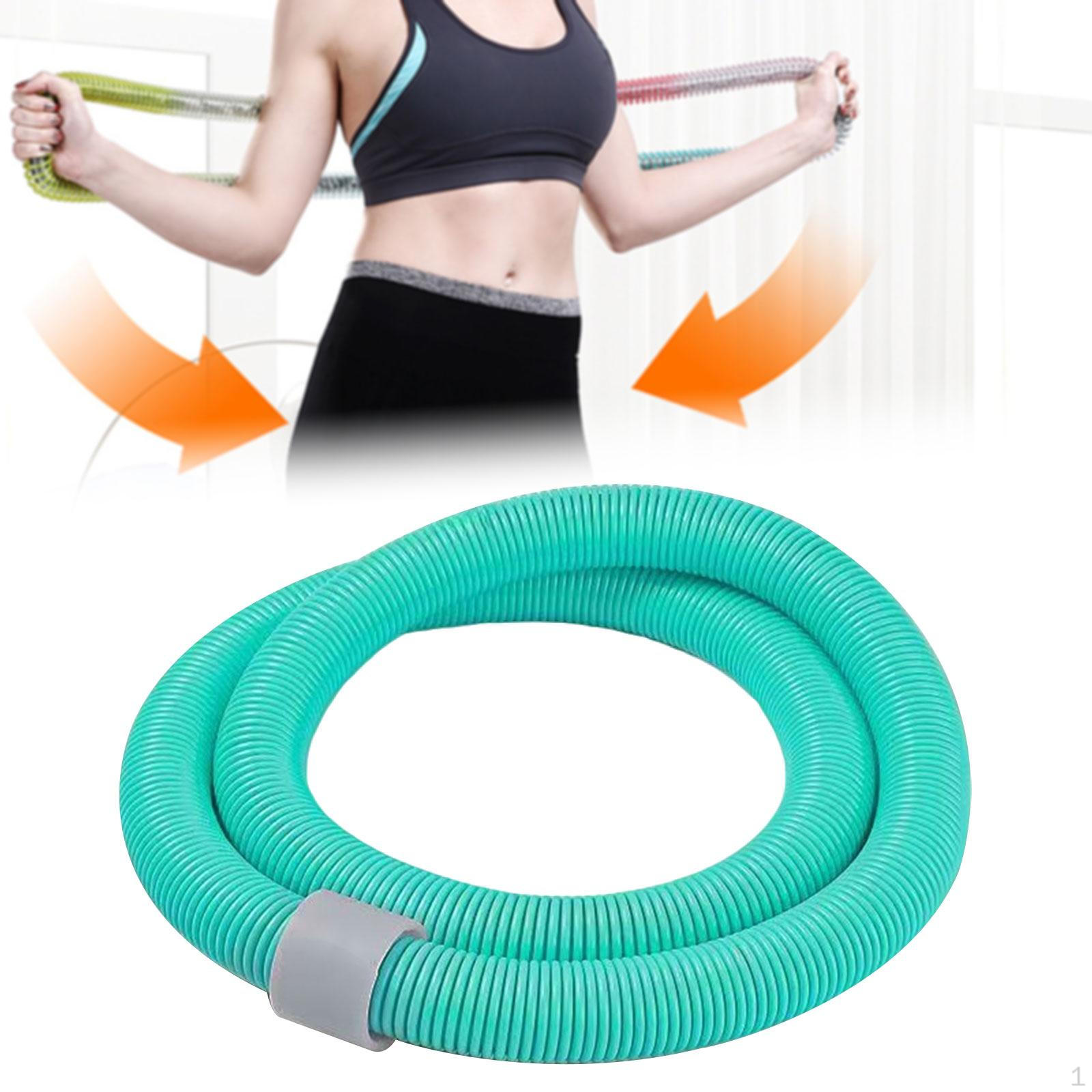 

Adults Weighted Hoop Fitness Rings Exercise Waist Guide for Travel зелений