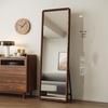 JINGRUIXIANG Nordic Solid Wood Full Length Mirror
