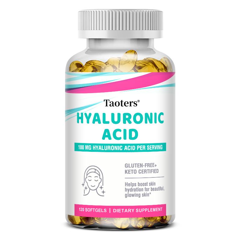 

Taoters Hyaluronic Acid Soft Capsules Moisturize Nourish and Brighten Skin 120 Capsules 120 capsules