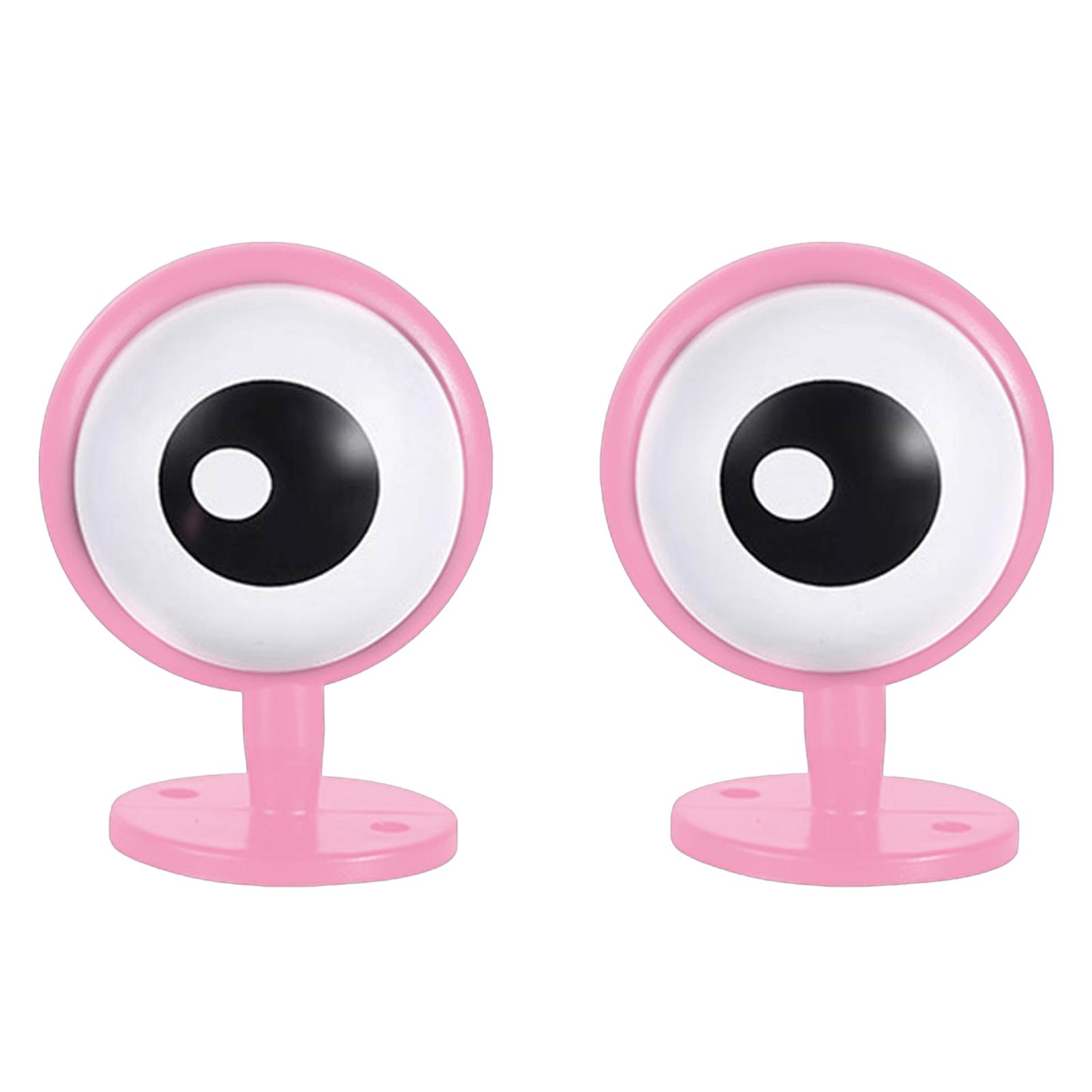 

Electric Car Eye Personality Decoration Battery Car Locomotive Transformation Decoration Funny Motorcycle Helmets Cute Decor розовый