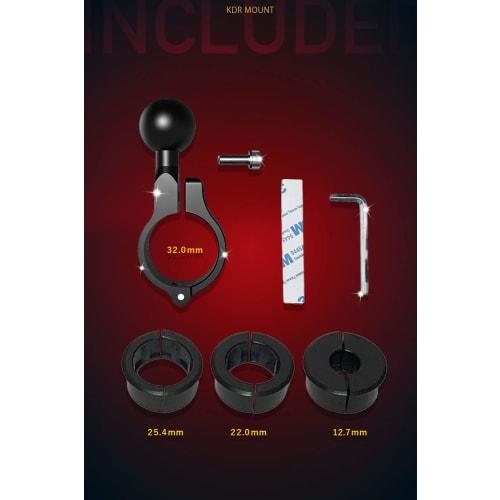 Kaedear Bike Smartphone Holder Bar Mount Ball Joint Aluminum KDR-R3 (1 Inch (25.4 mm)/Regular)