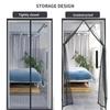 New Large Size Strong Magnetic Door Curtain Mosquito Net Summer Anti Bug Fly Insect Screen Mesh Velcro Mute Soft Screen Door for Home