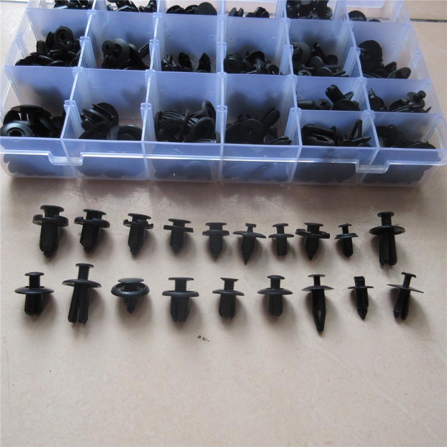 260PCS Universal Mixed Car Bumper Fender Plastic Fastener Clip With Box For Auto