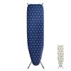 Ironing Board with Bottom Storage Tray, Thickened 4 Layers Iron Board with Heat Resistant Cover and 100% Cotton Cover, 10 Adjustable Heights Ironing