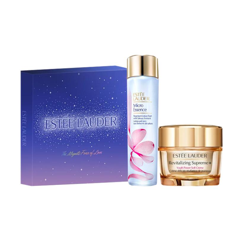 ESTEE LAUDER Звездная Пудреница Сакура Сыворотка 200 мл + Коллагеновый Крем 50 мл Нежный