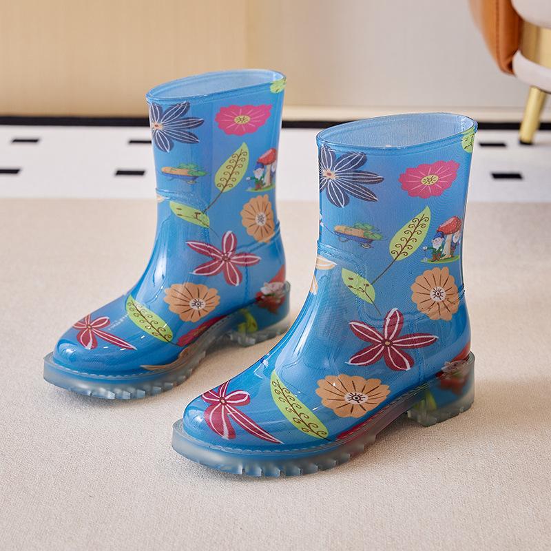 

Короткие нескользящие модные водные сапоги, женская водонепроницаемая обувь, толстая подкладка, дождевые сапоги, нескользящие и износостойкие резиновые туфли для взрослых студентов 40