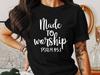Made To Worship T-Shirts, Christian T-Shirts, Religious T-Shirts, Psalm 95:1, Bible Verse Tees, God Jesus Faith, Trendy Christian Tees