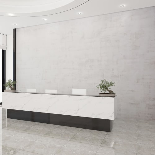 Boobest 80cm Wide X 4m Long Concrete Wallpaper Sticker, Light Gray, Heat-resistant, Peel-off, Self-adhesive, Waterproof, and Stain-resistant for Concr