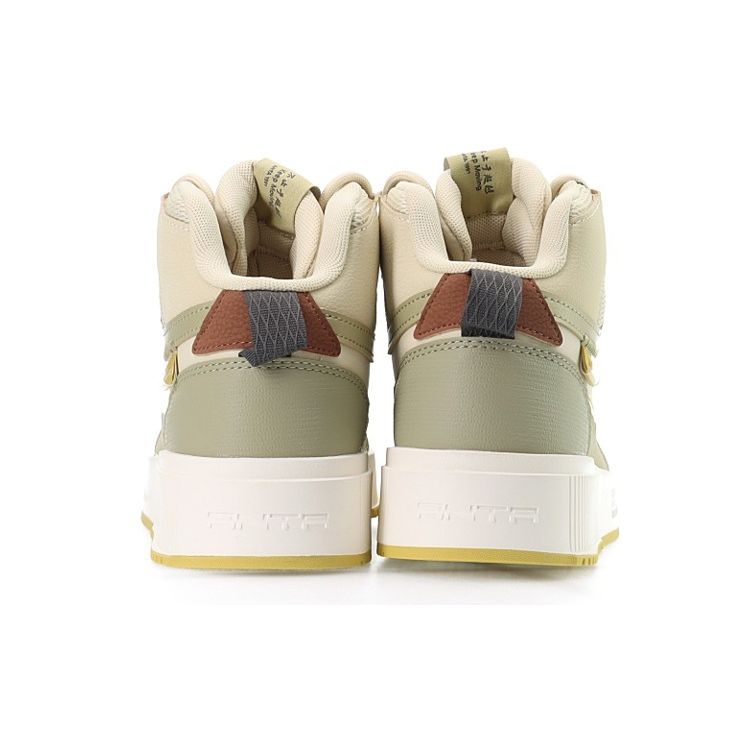 Anta Толстая подошва высокие кроссовки для скейтбординга мужские кроссовки бежево-серые — фото 4