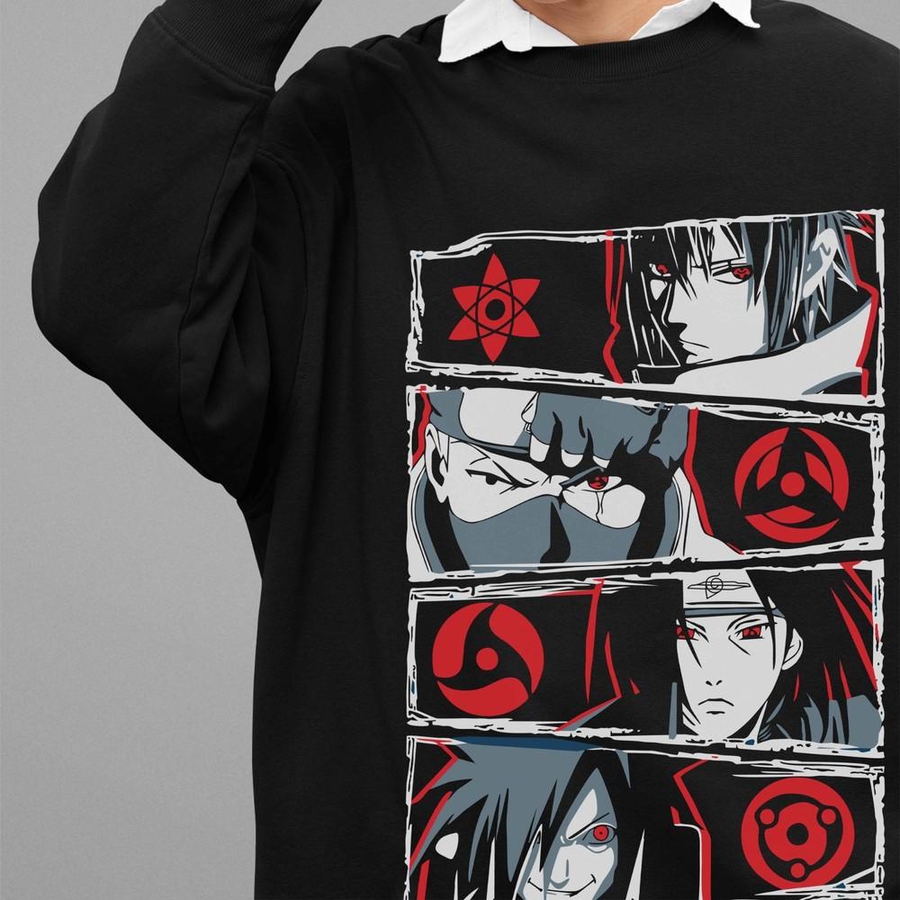 

Naruto Anime Sweatshirt Itachi Uchiha Sweater Sasuke Sweat Shinsui Madara Pull 3XL