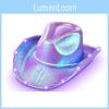 Halloween Party Colorful Cowboy Hat With Led Lights For Costume Fun And Festive Celebrations