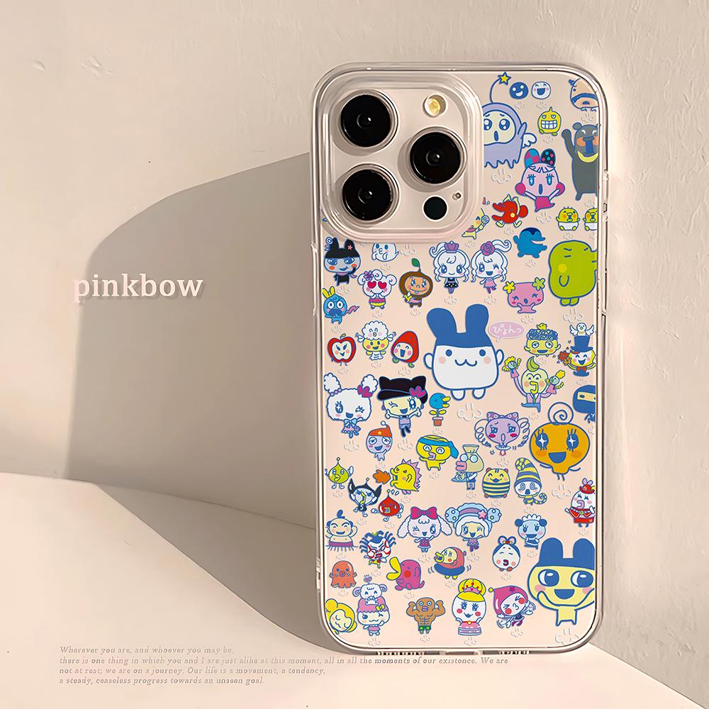 Kawaii Tamagotchi Game Phone Case For Oppo Realme C63 C53 10 9 C30 C15 C20 C21 C21Y C31 C33 C35 C55 14 11 5 Pro 5G Clear Cover