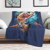Redfish Throw Blanket Fuzzy Plush Throw Blanket for Sofa Chair