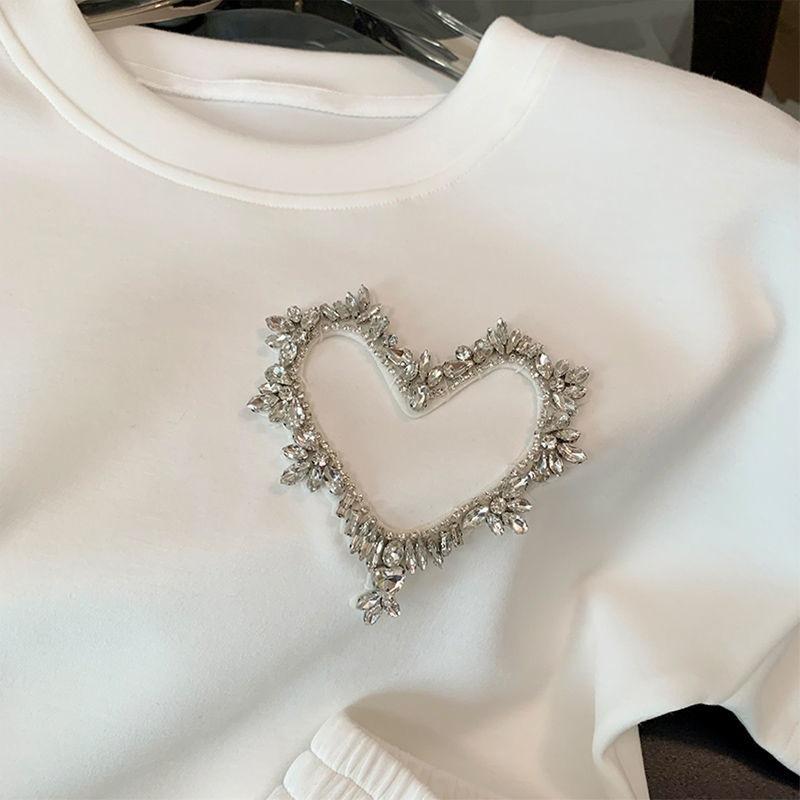 Large Size Aesthetic Casual Sportswear Suit Girls Summer Fashion Age-reducing Shorts Two-piece Set