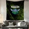 Canberra Raiders Wall Tapestry Aesthetic Wall Hanging Printed Fabric Blanket Decorative Tapestries for Bedroom Living Room Home Decor