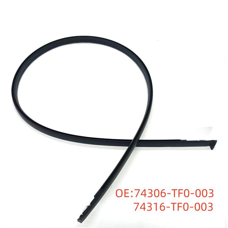 Roof Trim Strips for 2009 Fit, Left and Right Side: Models 74306-TF0-003 and 74316-TF0-003. 74306-TF0-003 74316-TF0-003