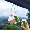 Smart Birds Hanging Feeder Transparent with Camera Home Pet Bird Feeder 1080P HD Easy Installation for Outdoor Garden