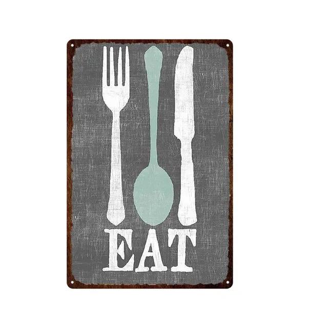 Retro Cat Party Metal Tin Sign  Decorative Kitchen Plaque Iron Painting for Restaurant Bar Pub Bonfire Wall Art  Home Decor