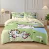 Anime Rainbow Unicorn Beding Set Unicorn Soft with Soft Fabric Duvet Cover Plus Pilowcases Unfiled Single Double Bed Girl Gift