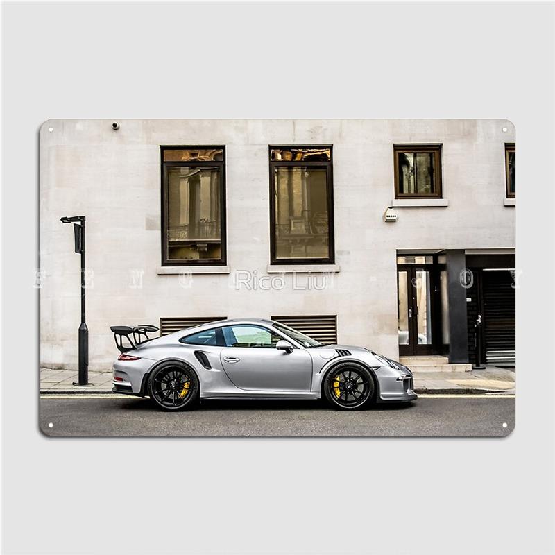 

911 991 Gt3rs Metal Plaque Poster Printing Plaques Living Room Pub Tin Sign Posters 20x30cm（7.8x11.8inch）