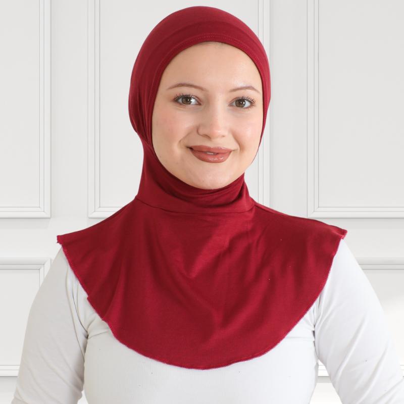 Sport Hijab For Women, Muslim Head Scarf, Flexible Turban Girls, Chic Islamic Wear For Gym, Neck Collar Bonnet Viscose