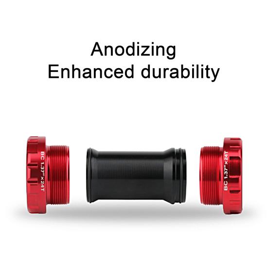 BB52 Bicycle Bottom Bracket High Hardness Anti-rust Tough M68 Five Way 68/73mm Central