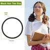 50/100pcs 3MM Black Small Hair Ties Elastic Hair Ties Ring Ponytail Holders for DIY Women Man Thick Curly Headband Accessories