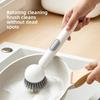 Long-handled Liquid-filled Rotating Pot Brush, Kitchen Pot Washing Brush, Oil-free Multi-functional Cleaning Brush