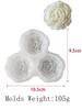 3pcs Flower Silicone Candle Mold DIY Peony Ornament Craft Gifts Making Tool Soap Plaster Resin Chocolate Baking Molds Home Decor