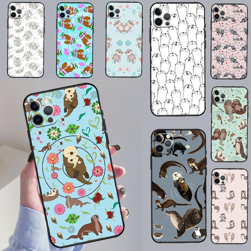 Sea Otter Pattern Phone Case For Samsung Galaxy S26 S23 Ultra S20 S21 S22 S24 S25 Plus S10 S25 FE Cover Coque