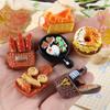 Miniature Resin Food Toys: Bread, Donuts, Refrigerator Magnets, Hair Clips, Kitchen Accessories.