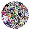 Teen Titans Cartoon Stickers: 60-Piece Pack for Journals, Water Bottles, Laptops - Waterproof and Decorative.