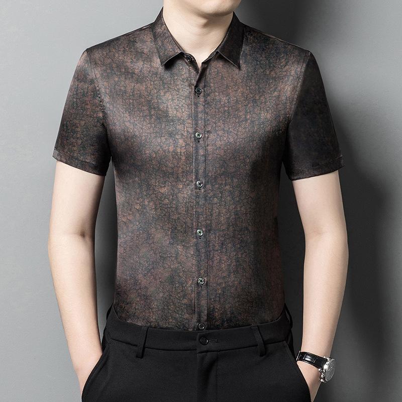 Летняя мужская рубашка с коротким рукавом — фото 3