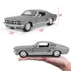 Maisto 1/24 Scale Diecast Model Car of the 1967 Ford Mustang GT in Gray (Product Code: 31260 GY)