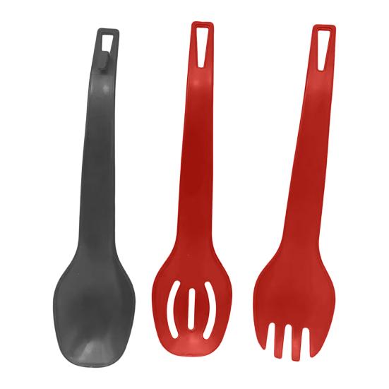 

Portable Fork And Spoon Set Lightweight Detachable Tableware with Ergonomic Handle Non-slip Handle Utensils for Camping Traveling Outdoor Use B