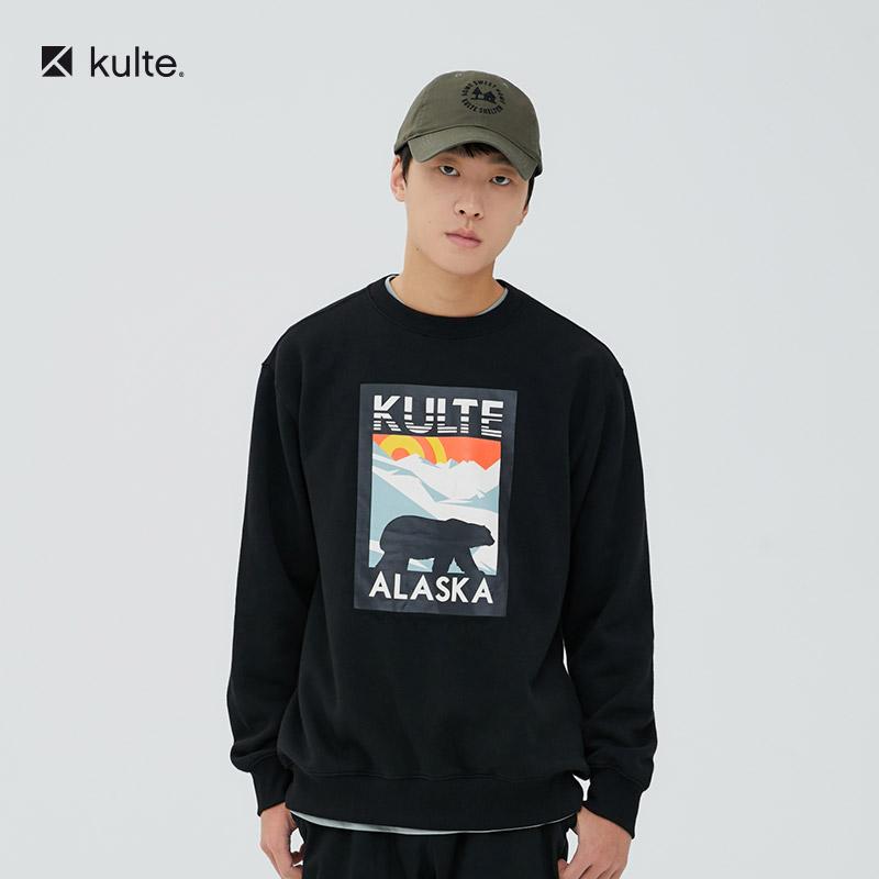 KULTE 016 Alaska Crewneck Sweatshirt Black