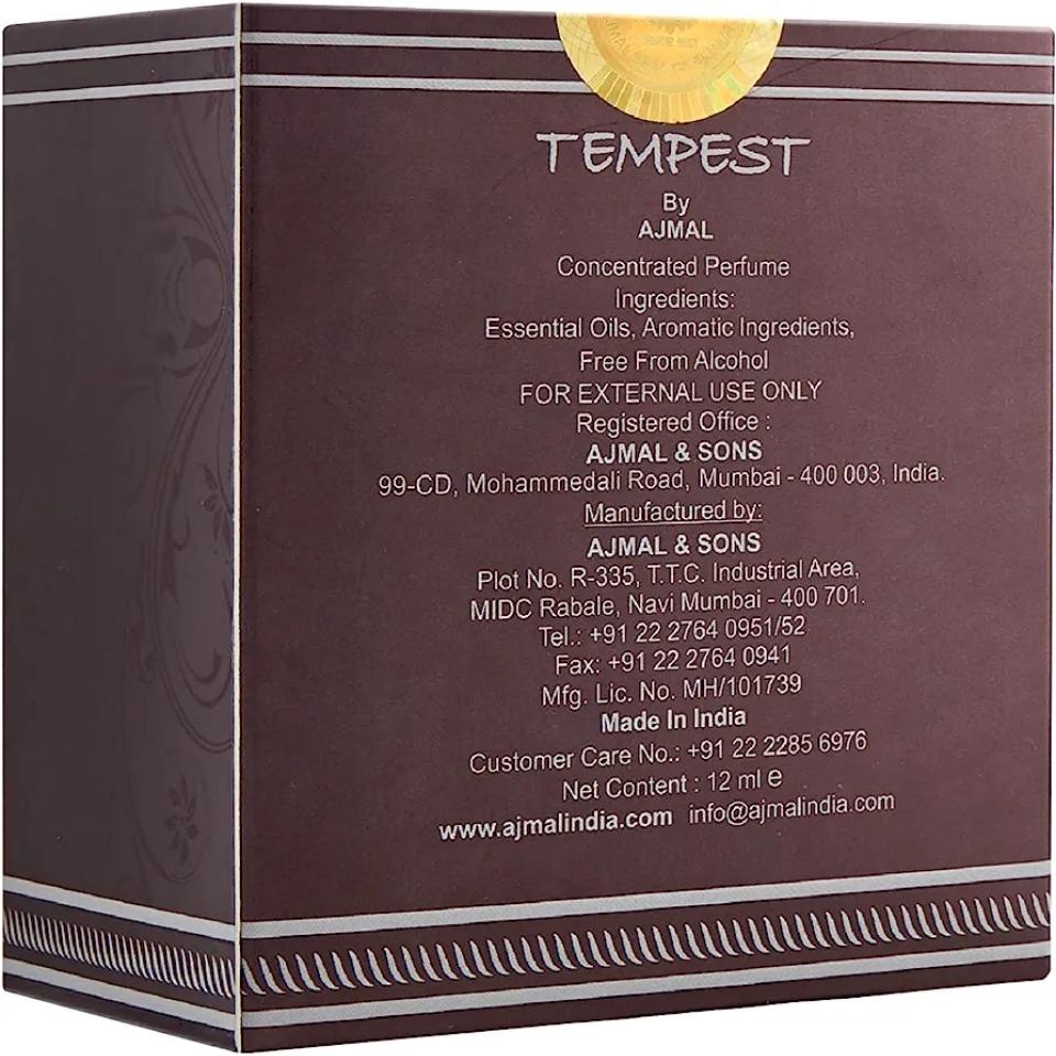 Ajmal Tempest CP für Männer und Frauen, 12 ml ohne Alkohol